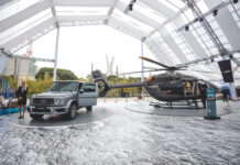 Varanda Estaiada é palco da primeira apresentação do novo helicóptero da Mercedes-Benz e Airbus Corporate Helicopters